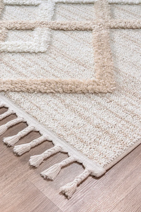 Boho Diamond Tassel Rug - Image 3