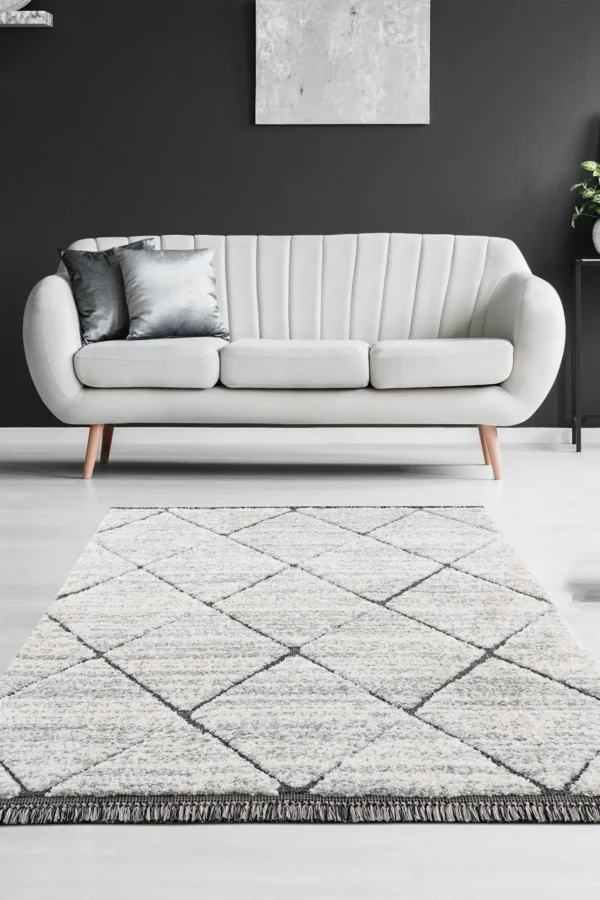 Modern Diamond Shag Rug